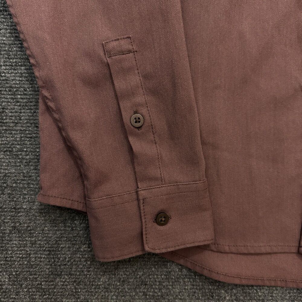 Backcountry Fendler Flannel Men’s Shirt L Brown Button Down Workwear Stretch - Picture 2 of 9